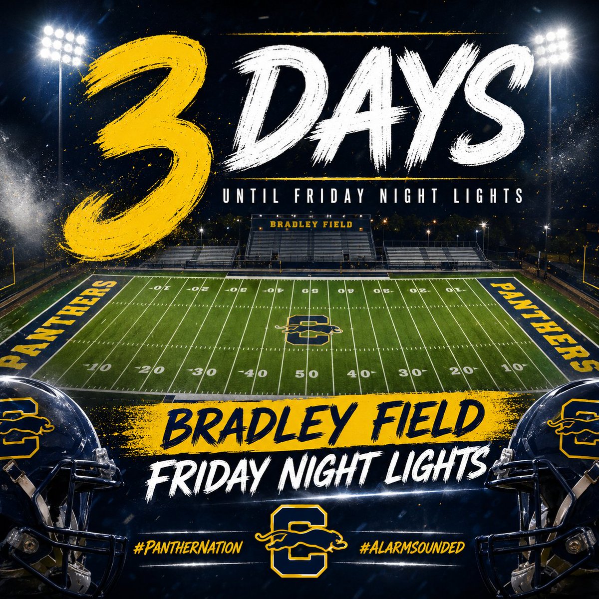 ClayPanthersFB's tweet photo. Friday Night lights coming Home this Friday.  
#fn5gl #Entry #alarmsounded @TMobile 
@ClayPanthersFB https://t.co/4MwLf3nOkw