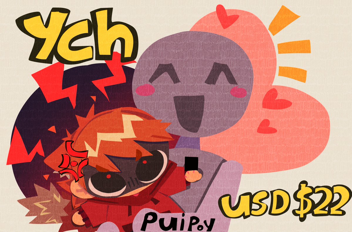 Puipoy0's tweet photo. 🐙-Ooh! Looks like someone's jealous~ ~(￣▽￣〜) ych 🐙
This is your chance to get a mini Tord! Send me a message on Discord: puipoy

- If you'd like a different character, it's USD $25 -

💸-I only accept payments via PayPal or Ko-fi
#ych #commission #Commissionych https://t.co/ubw9wkoop6