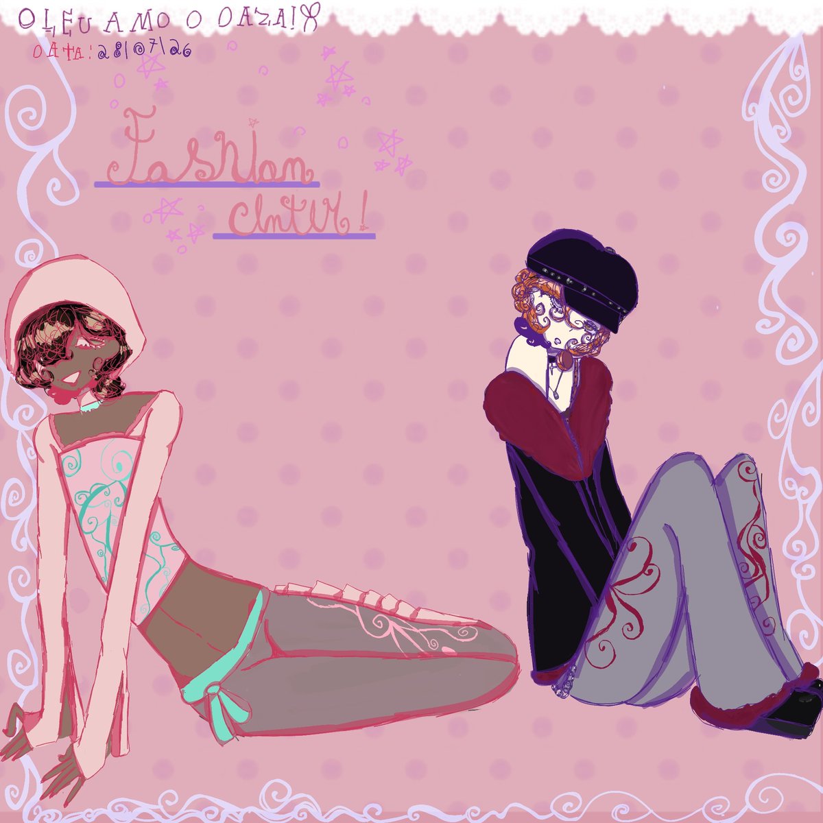 TallesF51047's tweet photo. A very recent art of mine (I remembered that I used to draw clothing designs as a child, and I wanted to use the skk's as models this time🤤🤤🎀) #skk #soukoku #chuuzai #bsd https://t.co/lp4Qa3R1Py