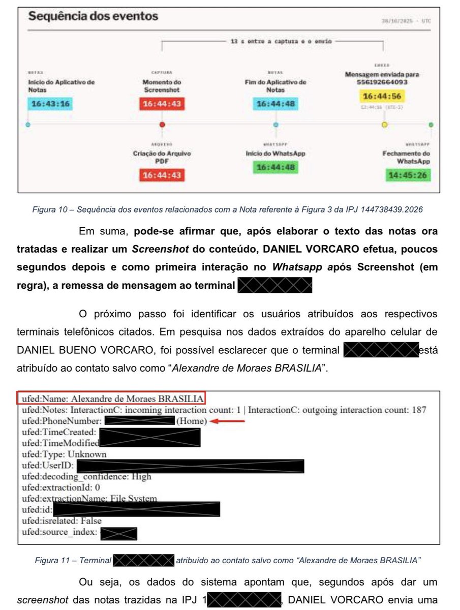 marcoshgs's tweet photo. Vorcaro tinha uma estratégia, não muito inteligente, pra esconder diálogos supostamente comprometedores. 

Escrevia no Bloco de Notas, tirava print e mandava pelo zap em visualização única. 

Mas, como a PF conseguiu ter acesso a mensagens que apagavam depois da visualização? (+) https://t.co/vRTCn0gq51