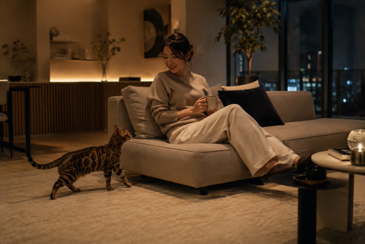 pet_sumai's tweet photo. 仕事から帰って、ソファでくつろいでいる飼い主の隣にそっとペットが寄ってくる時間がある。その何気ない時間を守るための部屋づくりを考えてます。傷や汚れを防ぐガードだけじゃなく、快適さも。ペットと暮らす部屋を、もっと当たり前に良くしていきたいです。 https://t.co/sMi0mkccub
