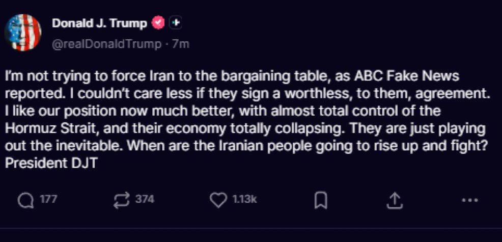 NiohBerg's tweet photo. "When are the Iranian people going to rise up and fight?"

President Trump, you were the one who told the Iranian people to stay home, and not take to the streets while there's war going on. They followed your advice.

But they don't know where you stand. And they don't know if the January massacre will repeat itself. They wonder if anyone will stand with them when they face off against armed islamic terrorists in the streets once more. They don't want another 100,000 innocents to be slaughtered.

In order for a revolution to happen, the people will at least need air support so that regime forces have nowhere to gather or hide. Ideally weapons too.

If you can provide this, then the uprising can actually succeed rather than end in another bloodbath.

The final battle rests with the people inside Iran, but it also depends on your commitment towards helping them.
