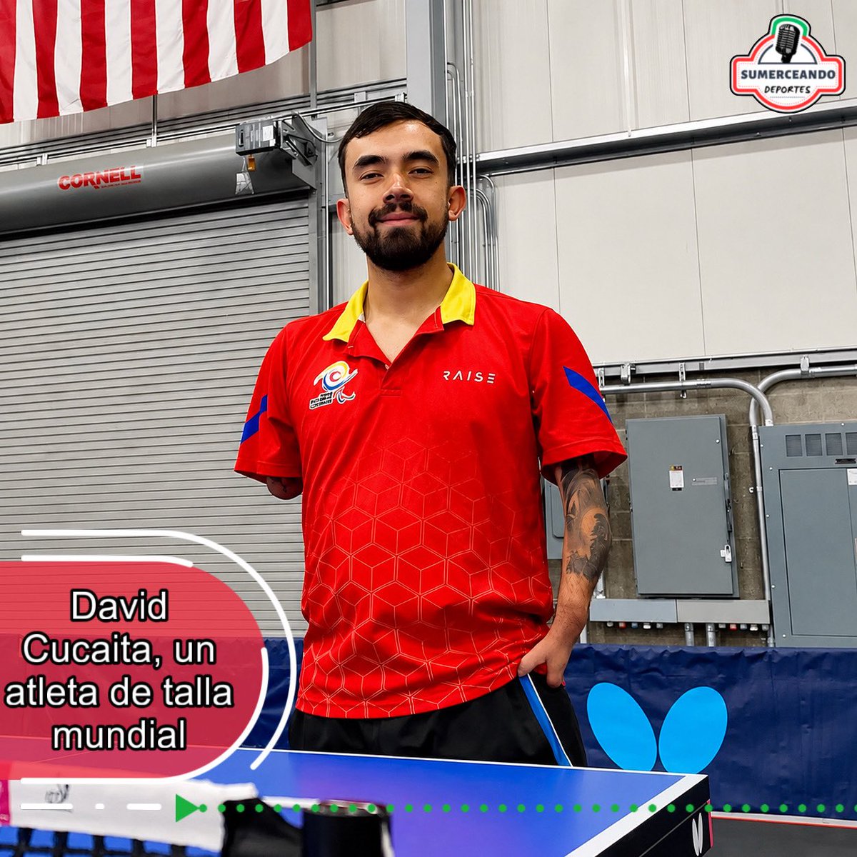 SumerceDeportes's tweet photo. David Cucaita, único colombiano en campamento mundial de ping pong 🏓

Este joven boyacense, natural de Tunja, fue invitado al ‘Para-International Training Camp, concentración mundial, de tenis de mesa adaptado que se cumplirán Sheffield (Inglaterra 🏴󠁧󠁢󠁥󠁮󠁧󠁿) del 1º al 10/09.

🧶👇🏽 https://t.co/ccIOp5bntt