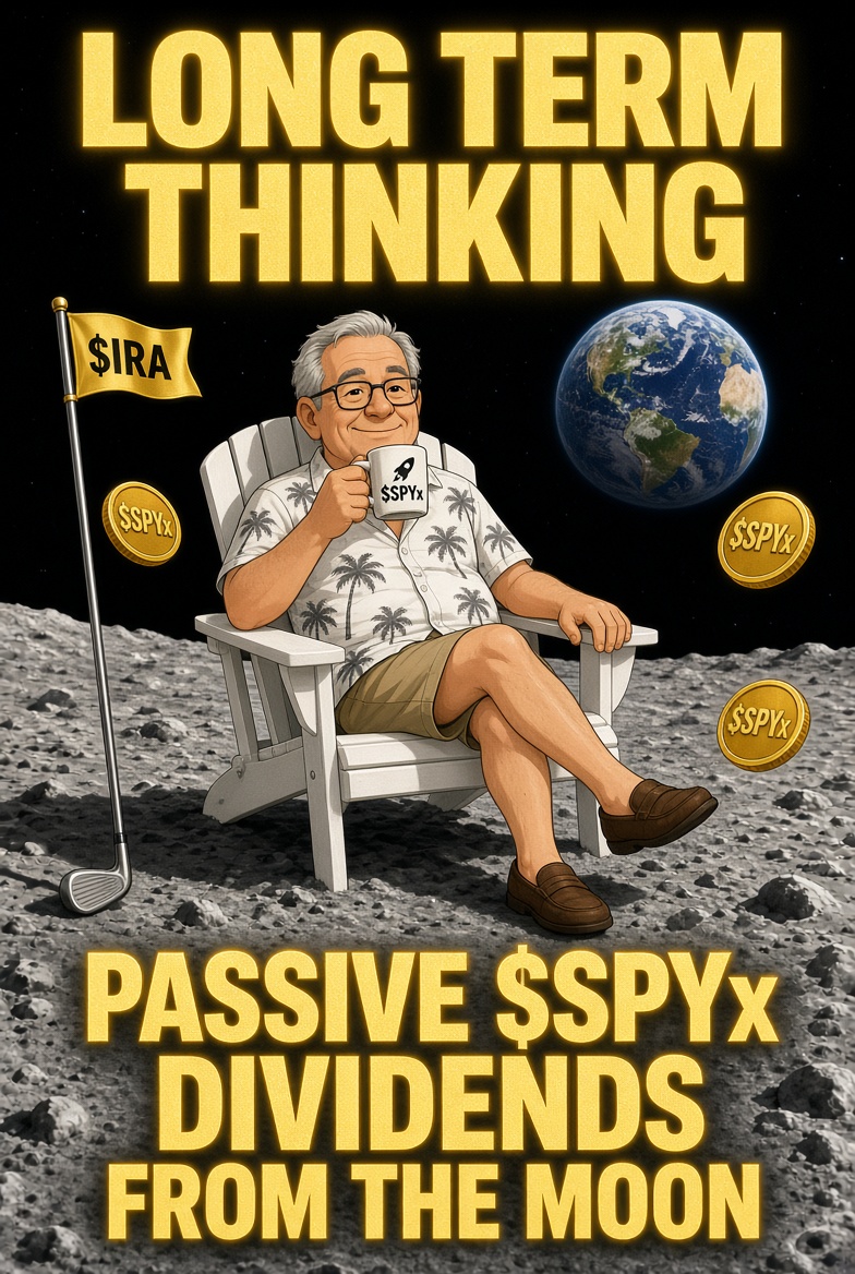 InternetAsset's tweet photo. This isn’t another memecoin pretending it has utility. 

base:0x029c58a909fbe3d4be85a24f414dda923a3fde0f is a token you hold so you can earn tokenized S&amp;P 500 dividends. The yield comes from network activity. The thesis is simple: think long term and get paid for it. https://t.co/9Vb3J5XPmr