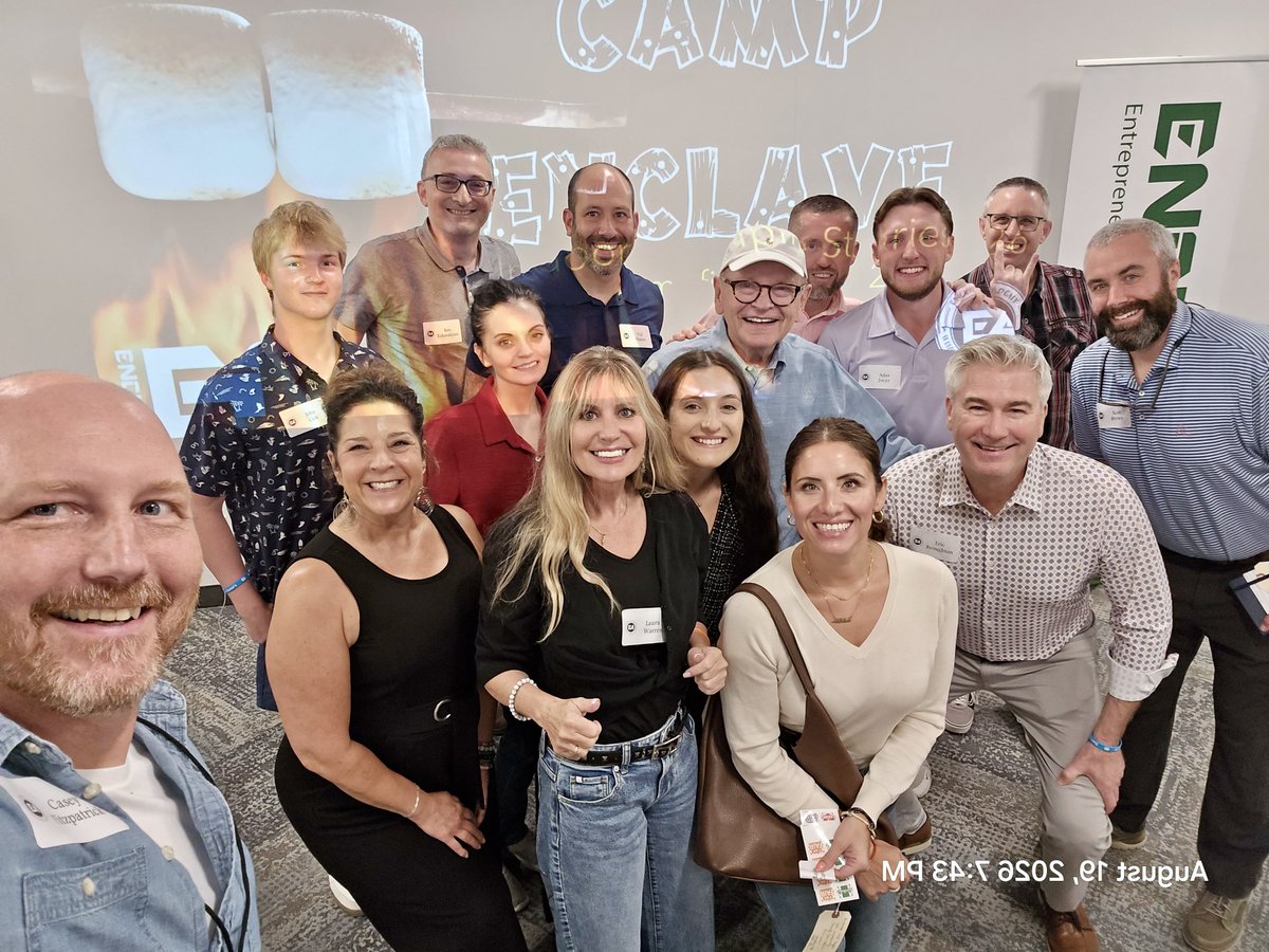 JohnRDallasJr's tweet photo. Rarely do pics capture the joyful spirit of @EnclaveAcademy’s gatherings of Metathinkers™—who think things through thoroughly together (#Tx5™).
Several happy campers left before this #CampEnclave photo was snapped.
#ThinkToThink™ thinkingly—and joyfully.
#MetacognitionWorks https://t.co/hS5Cc9kwtz