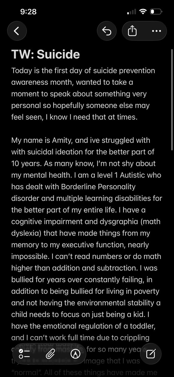 AmityLaVey666's tweet photo. TW: Suicide

This is my story, remember you’re loved❤️🖤

#suicideprevention #suicidehotline #988 https://t.co/a9IvJIoKmJ