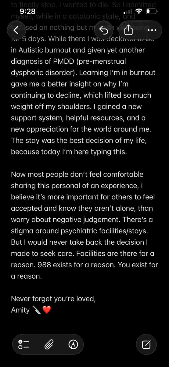 AmityLaVey666's tweet photo. TW: Suicide

This is my story, remember you’re loved❤️🖤

#suicideprevention #suicidehotline #988 https://t.co/a9IvJIoKmJ