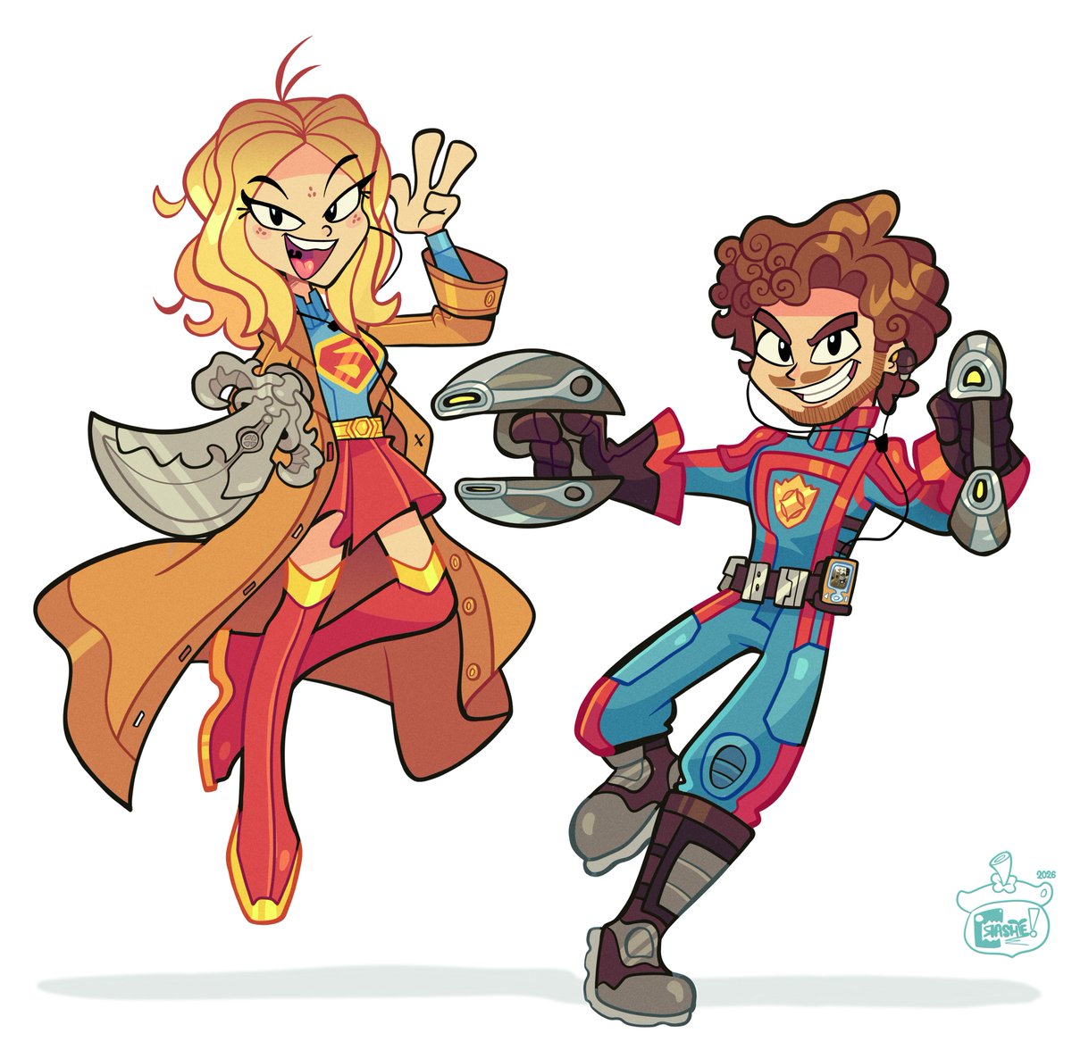 Crashye_boom's tweet photo. 2 drunks who love 70's music

#Supergirl #StarLord https://t.co/wAiUrWbLVo