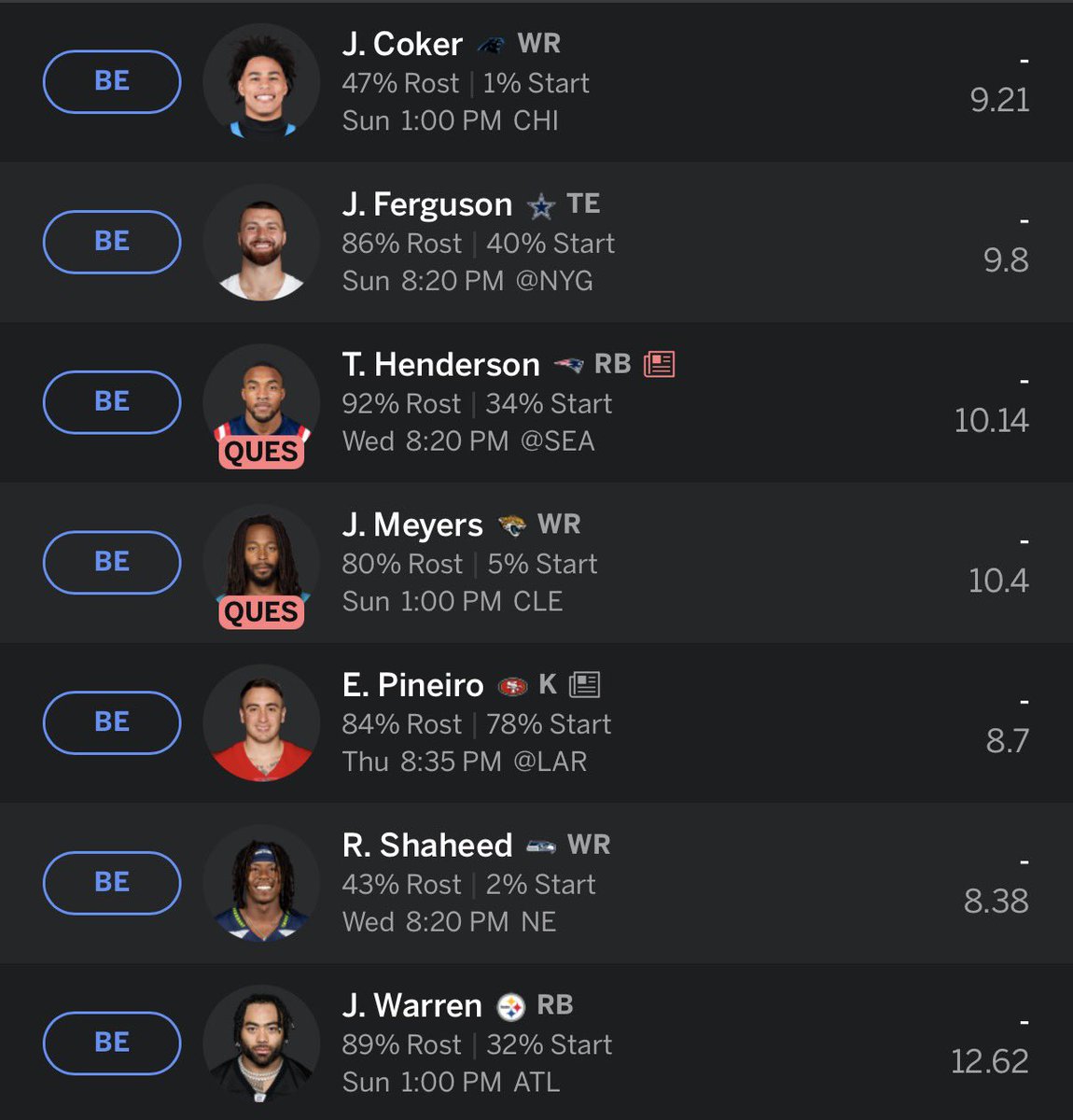 jazzscleats's tweet photo. Can yall football knowers rate my draft https://t.co/am3tn2hZYy