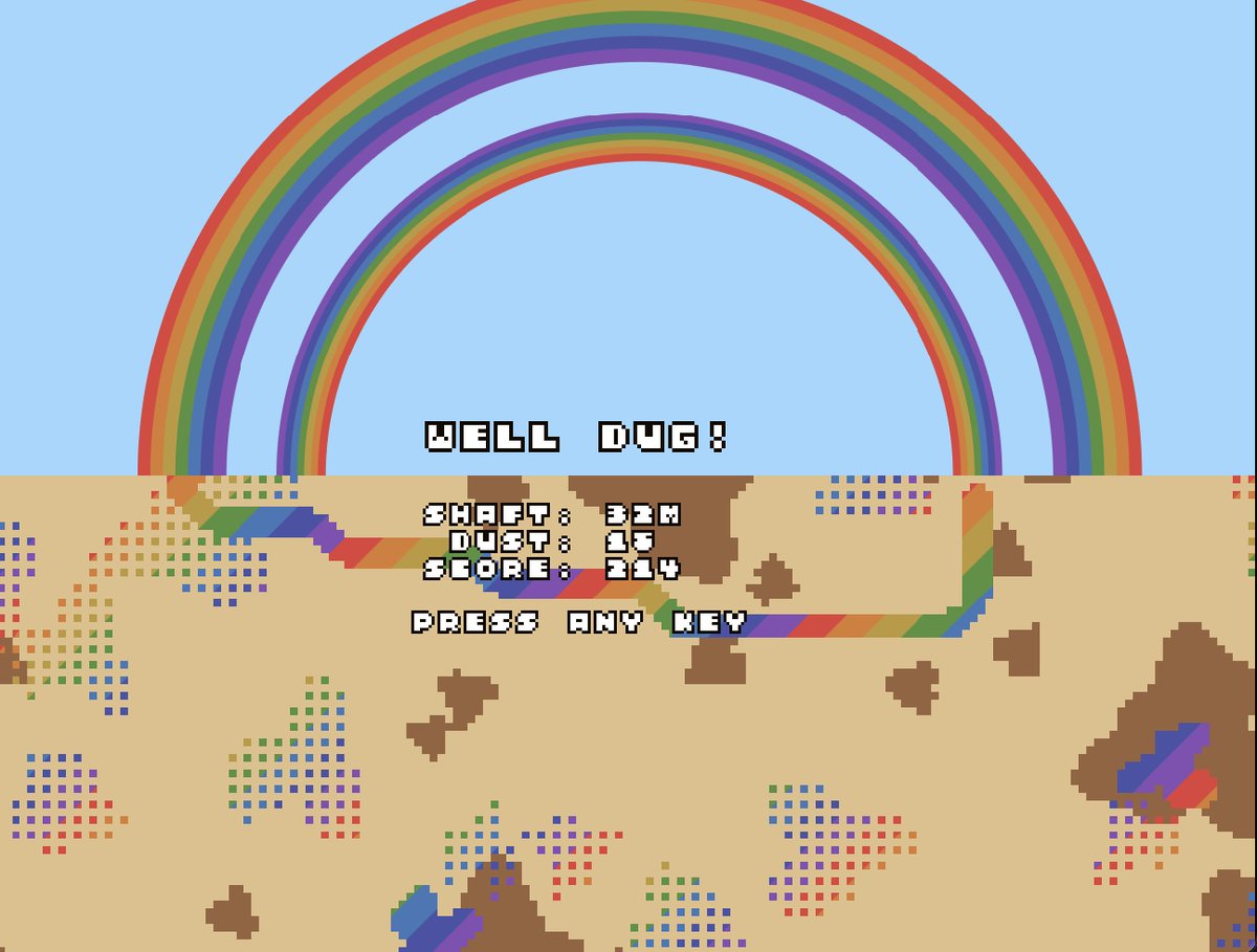 herebefrogs's tweet photo. It's a full on double rainbow all the way across the sky! Oh my God! What does it mean?
(iykyk)
((and no, I will not apologize for the way my brain works))
#js13k #js13kgames #gamedev https://t.co/lt0KdhClWs