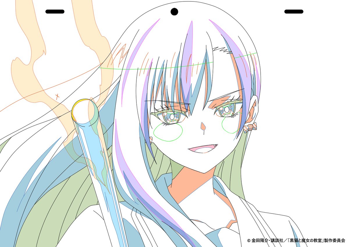 witch_classroom's tweet photo. ╭──── ⋅𖥔⋅ ────╮
⠀⠀⠀第21話原画公開
╰──── ⋅𖥔⋅ ────╯
⠀
第㉑話は
U-NEXT、アニメ放題、ｄアニメストアにて
先行配信中✨
⠀
https://t.co/5XEvAbaBzG
⠀
📺毎週日曜CBC/TBS系全国28局ネット「アガルアニメ」枠（日曜夜11時30分～）にて放送中！
⠀
TVアニメ『#黒猫と魔女の教室』 #猫魔女