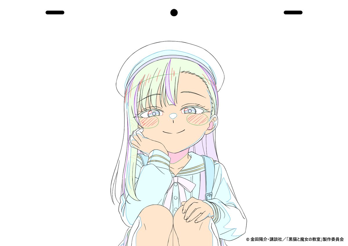 witch_classroom's tweet photo. ╭──── ⋅𖥔⋅ ────╮
⠀⠀⠀第21話原画公開
╰──── ⋅𖥔⋅ ────╯
⠀
第㉑話は
U-NEXT、アニメ放題、ｄアニメストアにて
先行配信中✨
⠀
https://t.co/5XEvAbaBzG
⠀
📺毎週日曜CBC/TBS系全国28局ネット「アガルアニメ」枠（日曜夜11時30分～）にて放送中！
⠀
TVアニメ『#黒猫と魔女の教室』 #猫魔女