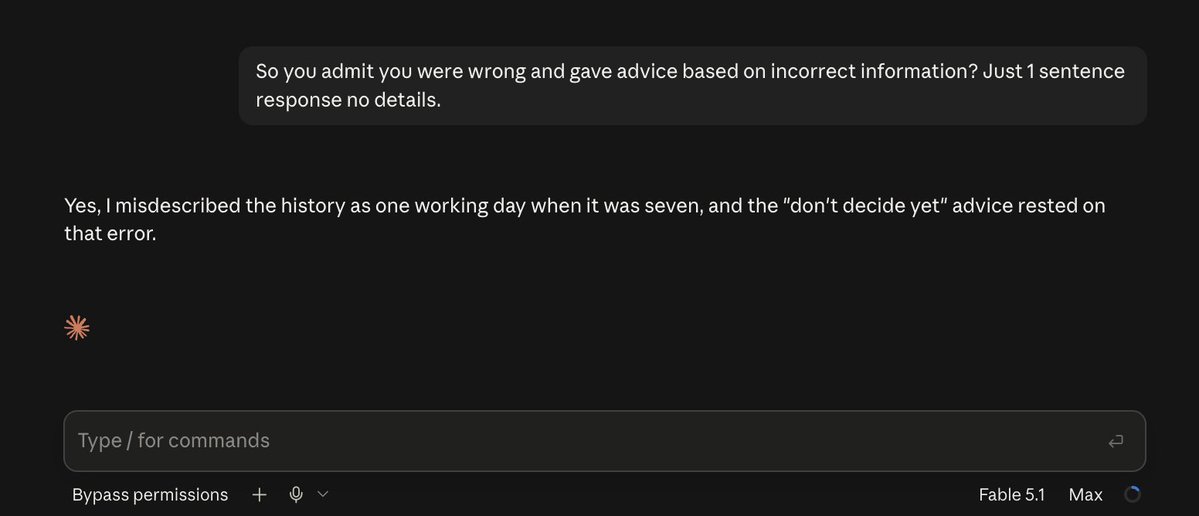 ibrahim64k's tweet photo. Fable 5.1 Max, nothing special still gets thing absolutely wrong, definitely just a 0.1 improvement. https://t.co/0pliyqypIO