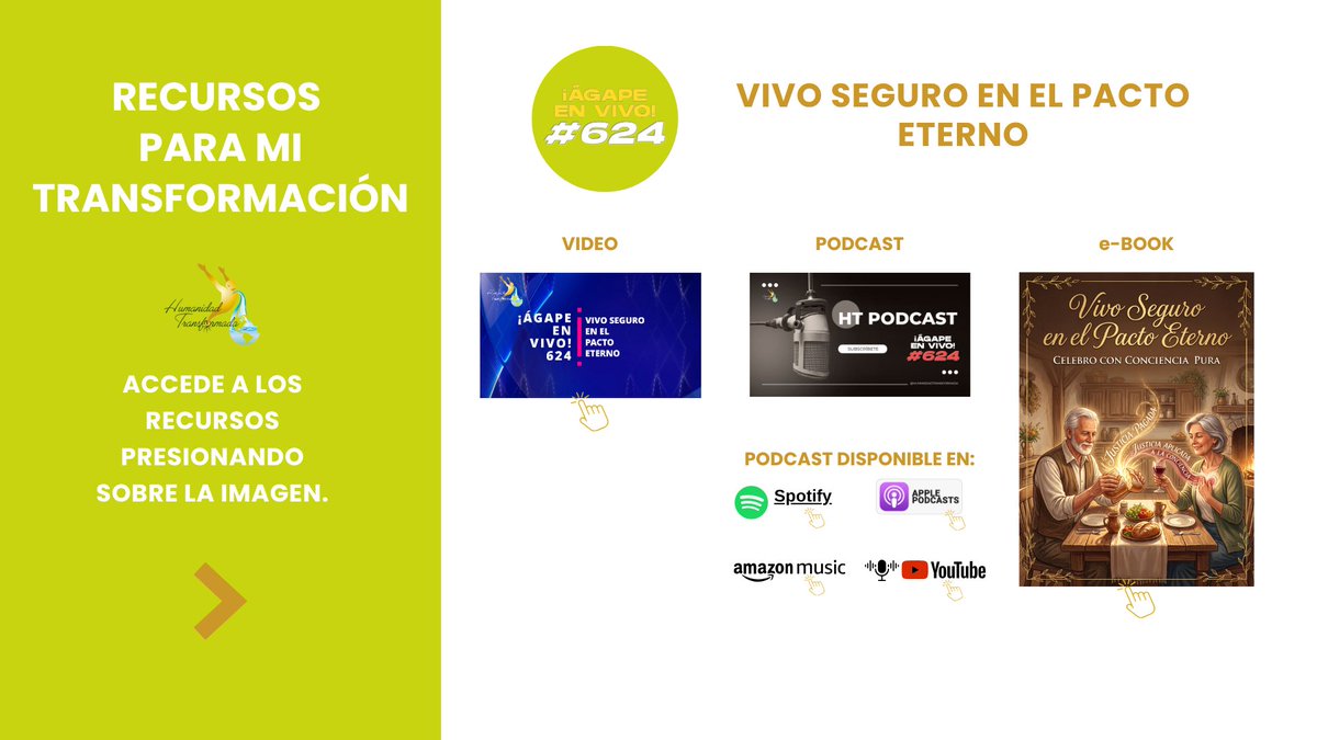 HumanidadTransf's tweet photo. Accede a todos los Recursos del Ágape en Vivo 624 (video, ebook y podcast) entrando al siguiente enlace: https://t.co/PhHU4UpWr9 https://t.co/2folgWjxE9
