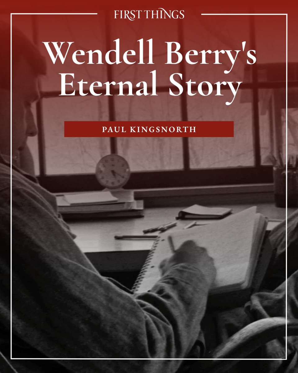 firstthingsmag's tweet photo. What can Wendell Berry teach us about living well in an age of technology, bureaucracy, and endless growth? Paul Kingsnorth reflects.

Read the piece at https://t.co/SD9THzBPpO https://t.co/tGqILNP9X9