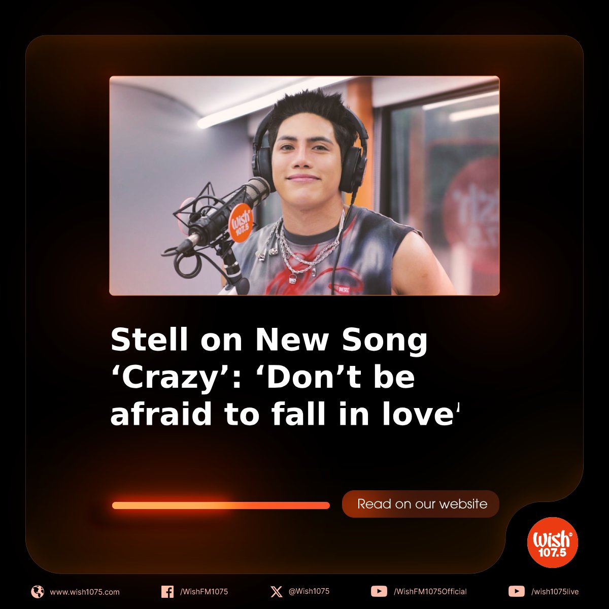 wish1075's tweet photo. During his Wish Bus return, we sat down with Stell to talk about his newest song “Crazy” and his take on love.

Read the interview here: https://t.co/uWnO0VY0JE https://t.co/pboKt6Gh27