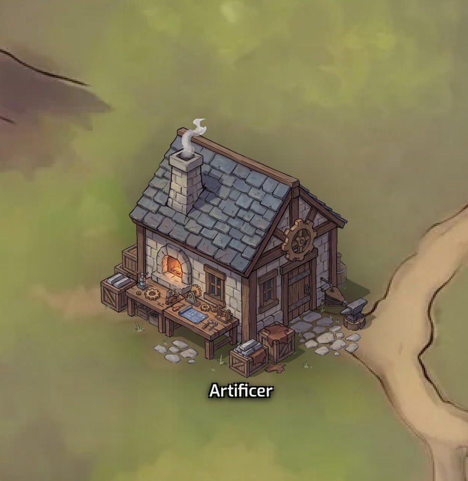 PawtatoFinance's tweet photo. Three new buildings just surfaced across the map: the Jeweller, Artificer, and Carver. 🗺️

What awaits inside? Visit and explore Pawtato Land now and check it out for yourself! 🏠🏯🕍 https://t.co/eUeU9sXYtu
