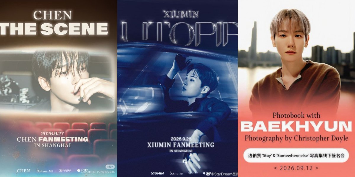 byundaelight's tweet photo. CBX GIRLIES WAKE UPPP! september really came in with good news 😭 chen fanmeet, xiumin fanmeet, baekhyun fse and a festival!!!!! good things are finally finding their way to my cbx 😭😭

WE ARE SO BACKKKK https://t.co/r8svg2yITY