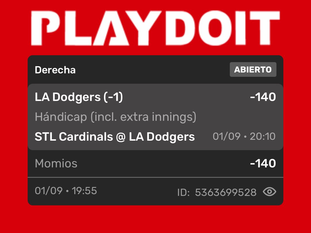 CoyotePicks10's tweet photo. Vamos a cerrar con esta jugada, en el regreso de Will 

Ánimo razaaa

Y aún seguimos vivos en nuestro parley he 👀 

Dependemos de los putisimos orioles!!!

Vamos cabrones contra el peor equipo de la liga !! https://t.co/7rGijmDEJZ