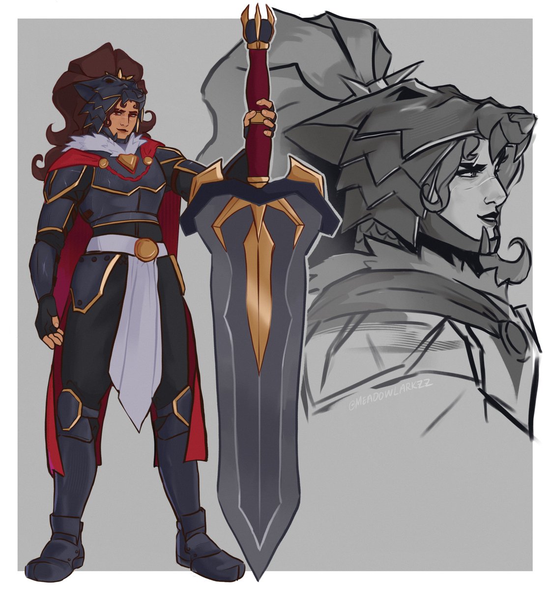 meadowlarkzz's tweet photo. knight vendetta (stay tuned for princess domina)

#vendetta #overwatch https://t.co/WPzHXvlypw