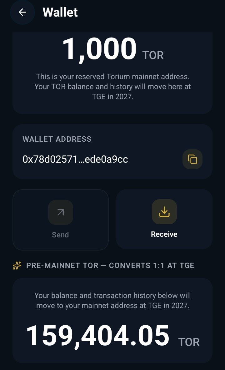natt_1225's tweet photo. Day 46 of grinding #toriumnetwork
1 have mined 160k $TOR and 795 people invites.
Keep mining ⛏️ and earned $TOR for free
Don't sleep on this one fams
Start mining now:
https://t.co/2XpwZjvq3W
#ToriumNetwork #ProofOfParticipation #BuildTheFuture https://t.co/QHBdzrRpEB