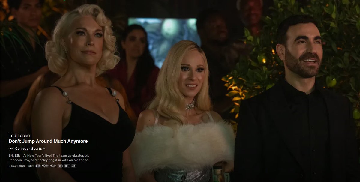 kentstarttt's tweet photo. "S4, E6: It's New Year's Eve! The team celebrates big. Rebecca, Roy, and Keeley ring it in with an old friend."

JAMIES COMING HOME NEXT WEEK !!!!!!!!!!!!!!!!!!!!!!!!!!!!!!!!!!!!!!!!!!!!!!!!!!!!!!!!!!! https://t.co/QHvRO0Gx9p