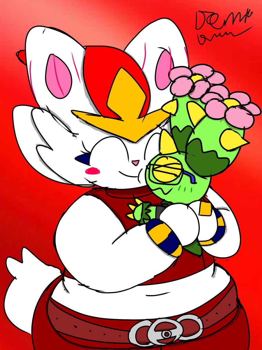 derrick_draws's tweet photo. Bunny hugs

A little request from @CathMaractus of Charlotte hugging his Pokesona

#pokemon #cinderace #maractus #fanart #pokemonfanart https://t.co/tPtzyEcu0G
