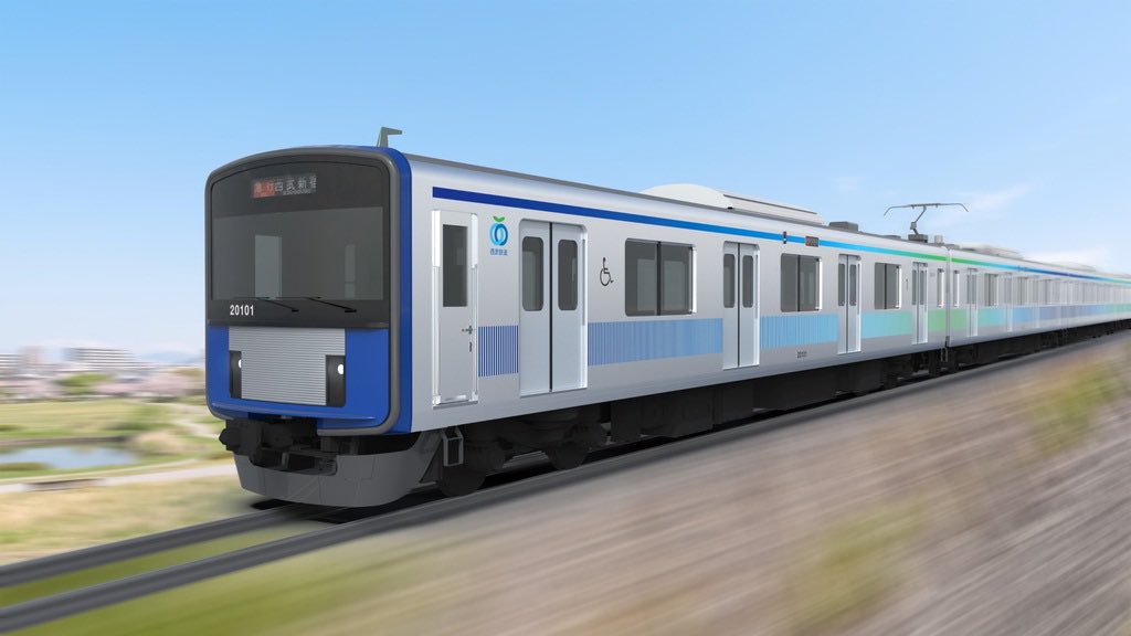 Tokorozawa_news's tweet photo. 【西武20000系里帰りリニューアル 2028年デビュー】
西武鉄道と日立製作所は、西武鉄道20000系車両144本のリニューアルを発表しました！

2000年2月にデビューした20000系は「環境と人にやさしい」をテーマに日立製作所笠戸事業所で製造されました

今回、さらなる"安全性の向上"と"乗り心地・利便性の改善"を図るため、20000系全車両144本のリニューアルを行います

リニューアルでは、座席や床材を更新しつつ荷棚などは残し、当時のデザインを継承した新デザインへと進化。

袖仕切の大型化・全車両にフリースペースを設置。

車両側面はストライプと西武鉄道のコーポレートカ���ーをもとにデザインされました。