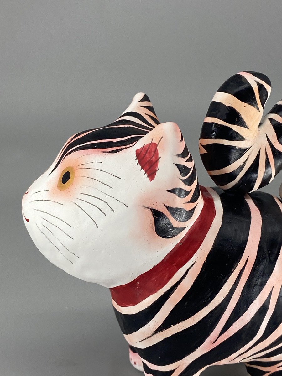 harikonohayashi's tweet photo. 猫張り子を作りました https://t.co/NB4XV76uvg