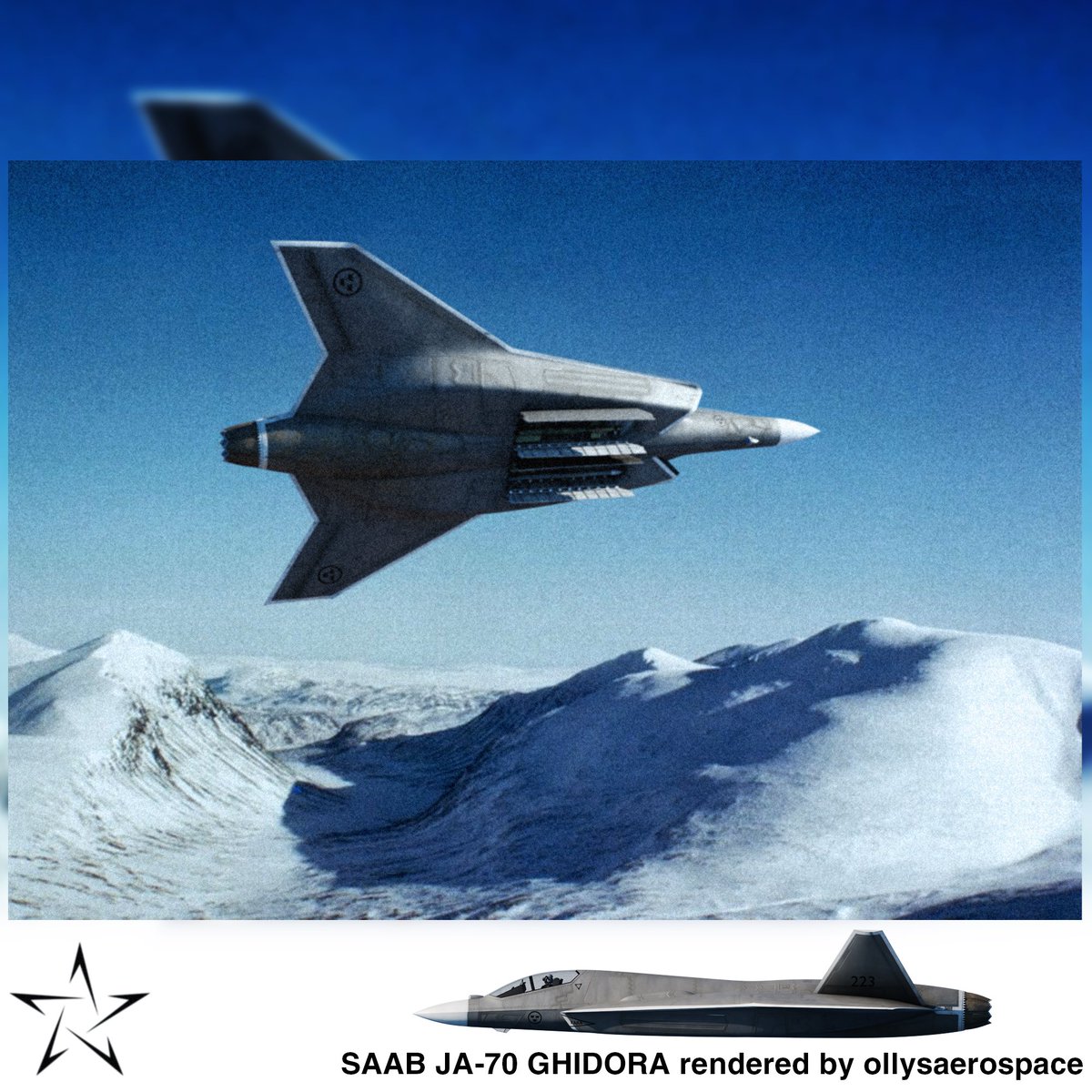 ollys_aviation's tweet photo. SAAB JA-70 GHIDORA https://t.co/8UxxgWifVb