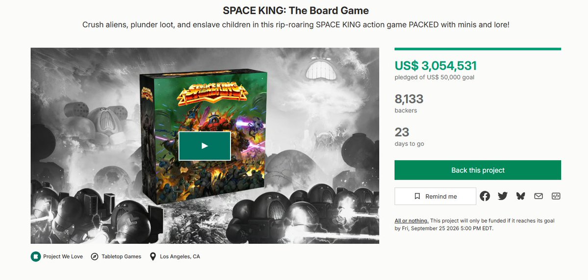 M_Bohemond's tweet photo. >5 million Youtube views in 48 hours
>$3,000,000 and rising on the Kickstarter with 23 days remaining

Chuds win. https://t.co/O6xmAs6BLK