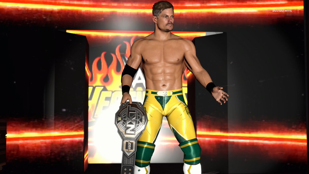 Astrostwins's tweet photo. GRAYSON WALLER @GraysonWWE HEATWAVE '26 ATTIRE NOW UPLOADED TO #WWE2K26 COMMUNITY CREATIONS ON ALL CONSOLES #ASTROSTWINS #ATS2 https://t.co/SEjLdxLtV2
