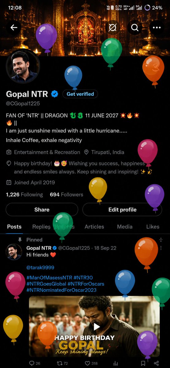 CGopal1225's tweet photo. Thank You @elonmusk Mawa ❤️ https://t.co/BdTYGQT3oS