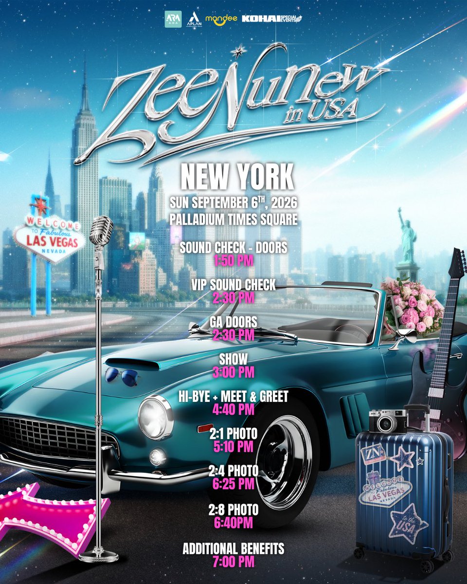 heykohai's tweet photo. GET READY 💫 ZeeNunew is just around the corner! 

Please take a look at the event schedule and essential guidelines to ensure everything goes smoothly.

Plan ahead, arrive promptly, and have your ticket ready at the door 🤩

#ZeeNuNew #ZeePruk #NuNew #ZeeNuNewinUSA https://t.co/lKRGsIfanO