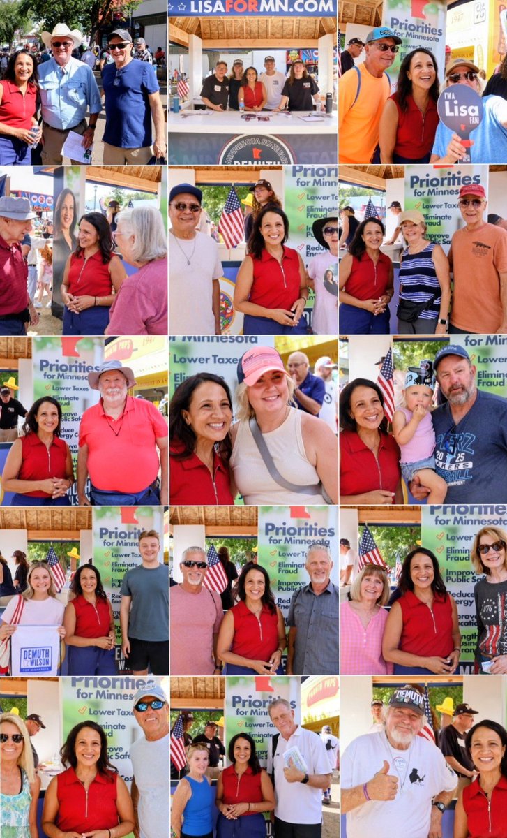 LisaDemuthMN's tweet photo. Thanks to all who came to visit and chat with us at the booth today! Great questions, ideas and feedback as we work to make a stronger, better Minnesota. https://t.co/Hm4TC35pC4