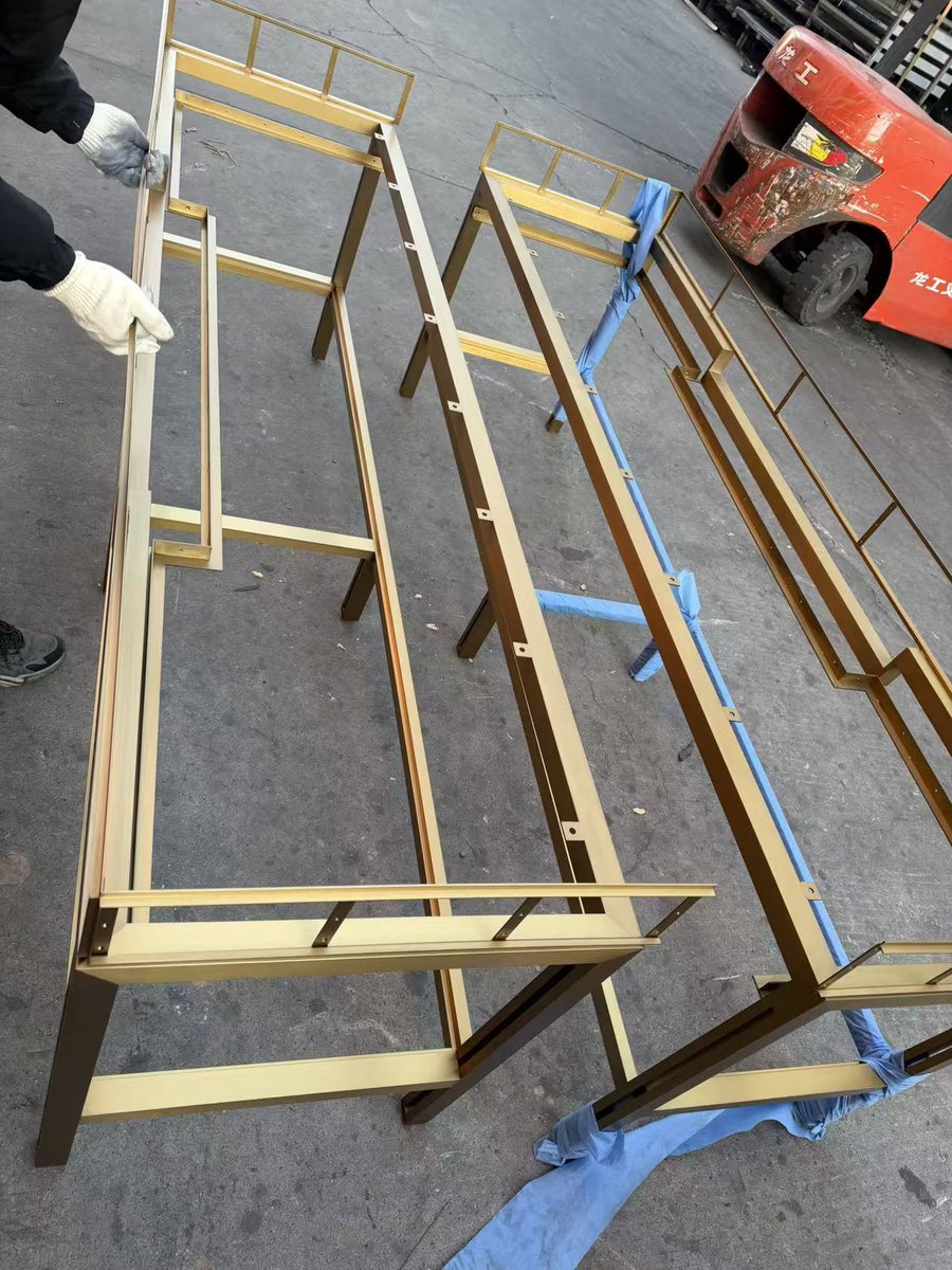 SKTmetal's tweet photo. Full custom metal fabrication from furniture to architectural features, direct from our factory 
#CustomMetal #MetalWork #StainlessSteel #FactoryDirect #Wholesale #B2B #Manufacturing#sktmetal https://t.co/fIrg1omYFq