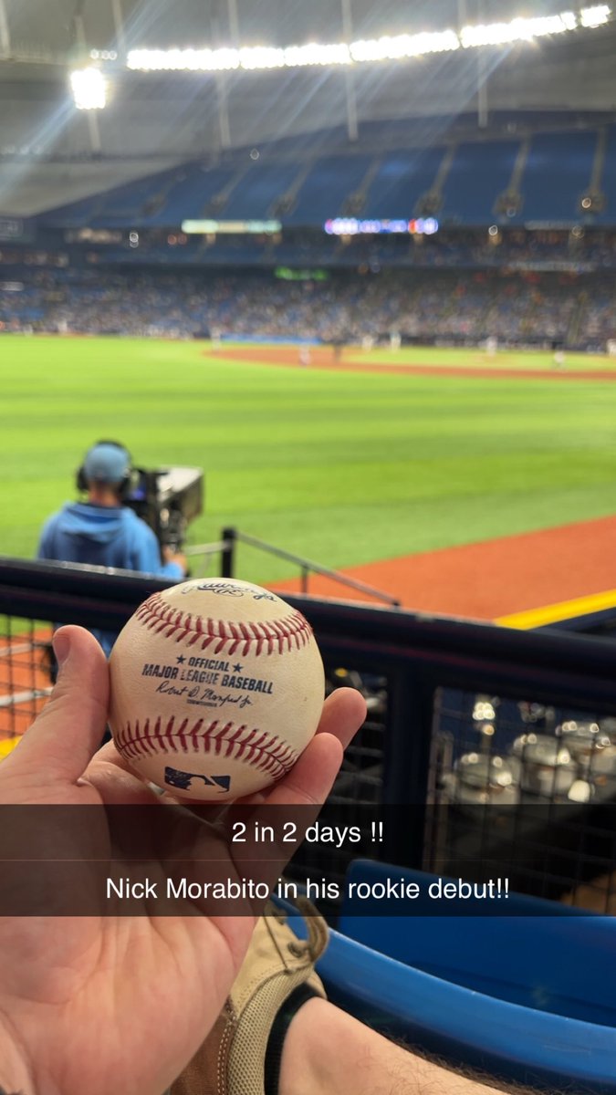 JGranowskiIII's tweet photo. @NickMorabito1  shoutout to you for finding me in the stands! Definitely made a fan for life 💙🧡 https://t.co/DP4LsUFc4F