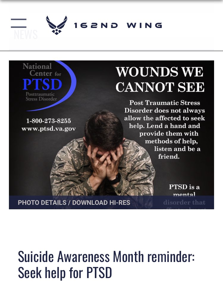 GracieNunyabiz's tweet photo. Today is September 1st
National Suicide Prevention Month.

As a Veteran Suicide surviving family member, let me assure any who may have these thoughts… the pain does not end with you, it simply passes to the children & family left behind.

Please please reach out & find help!
Stay one more day!!

@codeofvets
