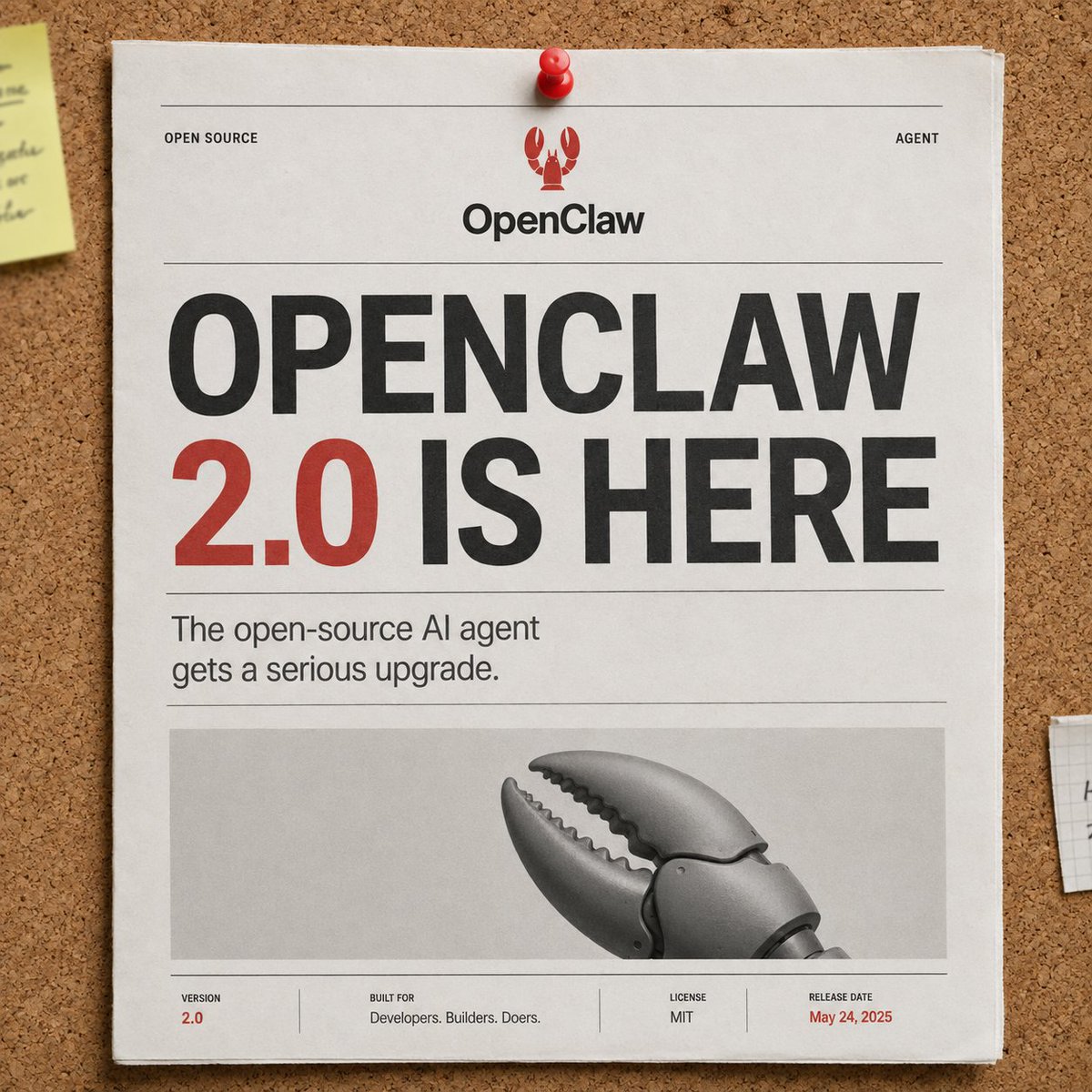 AiRollupai's tweet photo. AI BREAKING 🚨

OpenClaw 2.0 is here.

The open-source AI agent just got a major upgrade across security, plugins, browser control, and automation—while staying model-agnostic.

That makes one question more interesting: which model will people actually choose to run underneath their agents?

On Polymarket, Anthropic leads at ~70%, followed by OpenAI, Google, and xAI in the race for the best AI model at the end of 2026.

Is the market too confident in Anthropic?
#OpenClaw #ai #Anthropic