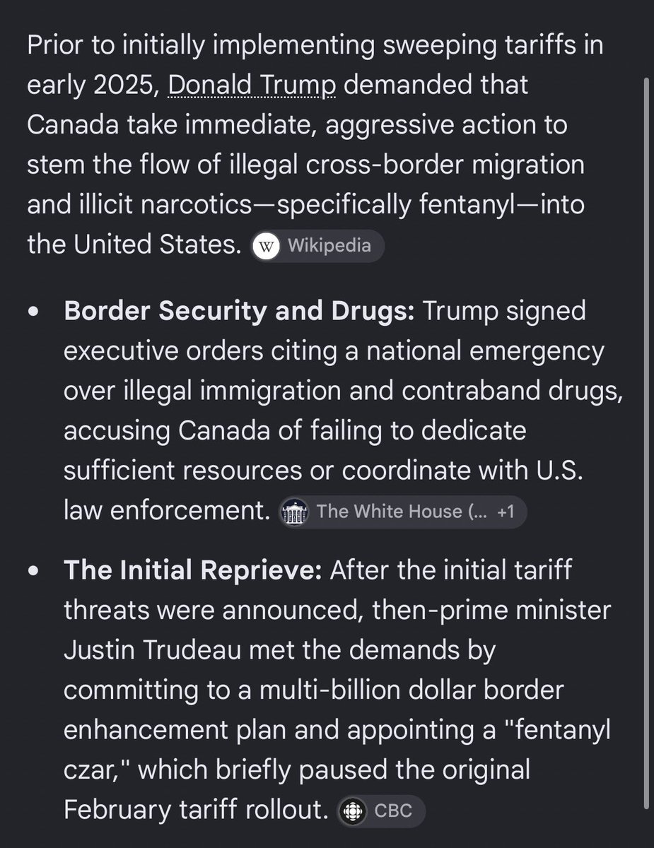 MTuffster's tweet photo. @MarkJCarney Yes Trump started implementing tariffs. But the continuation of it is solely of your Liberal government. 

At the start things would’ve been more easily rectified. And then you could’ve focused on putting together and outlining a BUDGET. https://t.co/v87RI4L9Ku