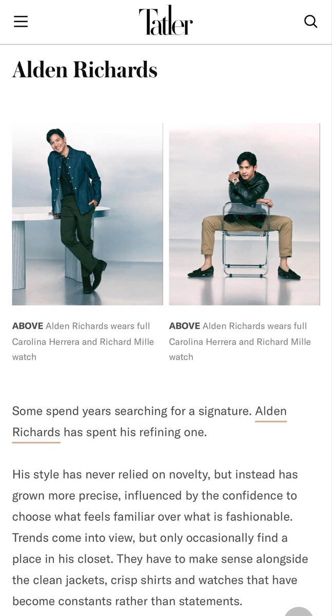AldenTrendsOFC's tweet photo. The ONE holding the cake,

The ONE who completed the roster of Tatler MOST Stylish 2026,

The LAST but definitely NOT THE LEAST on the fearure…

Our Asia’s Multimedia SUPERSTAR and
Our KING ALDEN RICHARDS 👑

Check out the full feature here —

https://t.co/ezxOwwTUeJ

@aldenrichards02 
#TatlerMostStylish 
#ALDENRichards