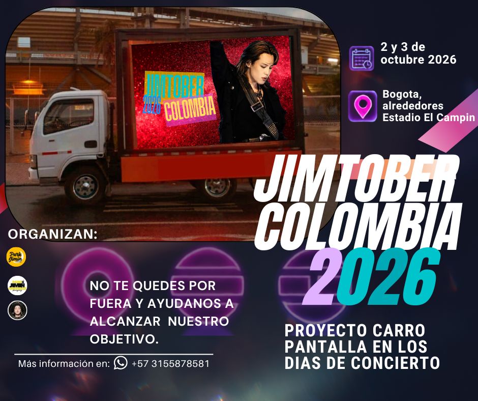 JiminSupportLat's tweet photo. ¡Llegó la recta final para hacer posible el cumpleaños de Jimin en Colombia! 🇨🇴✨

Sabemos que hemos estado un poco ausentes durante estos días debido al reciente terremoto. Lamentablemente tuvimos que enfocar nuestra atención y energía en atender situaciones familiares y emergencias prioritarias. Agradecemos enormemente su comprensión y apoyo constante durante estos momentos difíciles. ❤️‍🩹

Pese a las adversidades, ¡nuestro proyecto sigue 100% en pie! No nos rendimos y queremos darle a Jimin el regalo que se merece.

Nuestro objetivo es contratar un carro pantalla que rodará por los alrededores del Estadio El Campin durante los días del concierto de BTS (2 y 3 de octubre). Queremos que el amor de Colombia se sienta con fuerza y que todos los asistentes puedan presenciar este gran homenaje.

📌 ¿Cómo puedes ayudar?Para lograr la contratación del carro pantalla a tiempo, necesitamos un último esfuerzo colectivo. ¡Cualquier aporte suma!

Mas Info: ✍️+57 3155878581

Demostremos una vez más la fuerza de la familia PJM en Colombia. ¡Si no puedes donar, un RT o un Me gusta nos ayuda muchísimo a difundir! 🐥💛

#Jimin #BTS #BTSInColombia #JiminProjectColombia #JiminBirthday