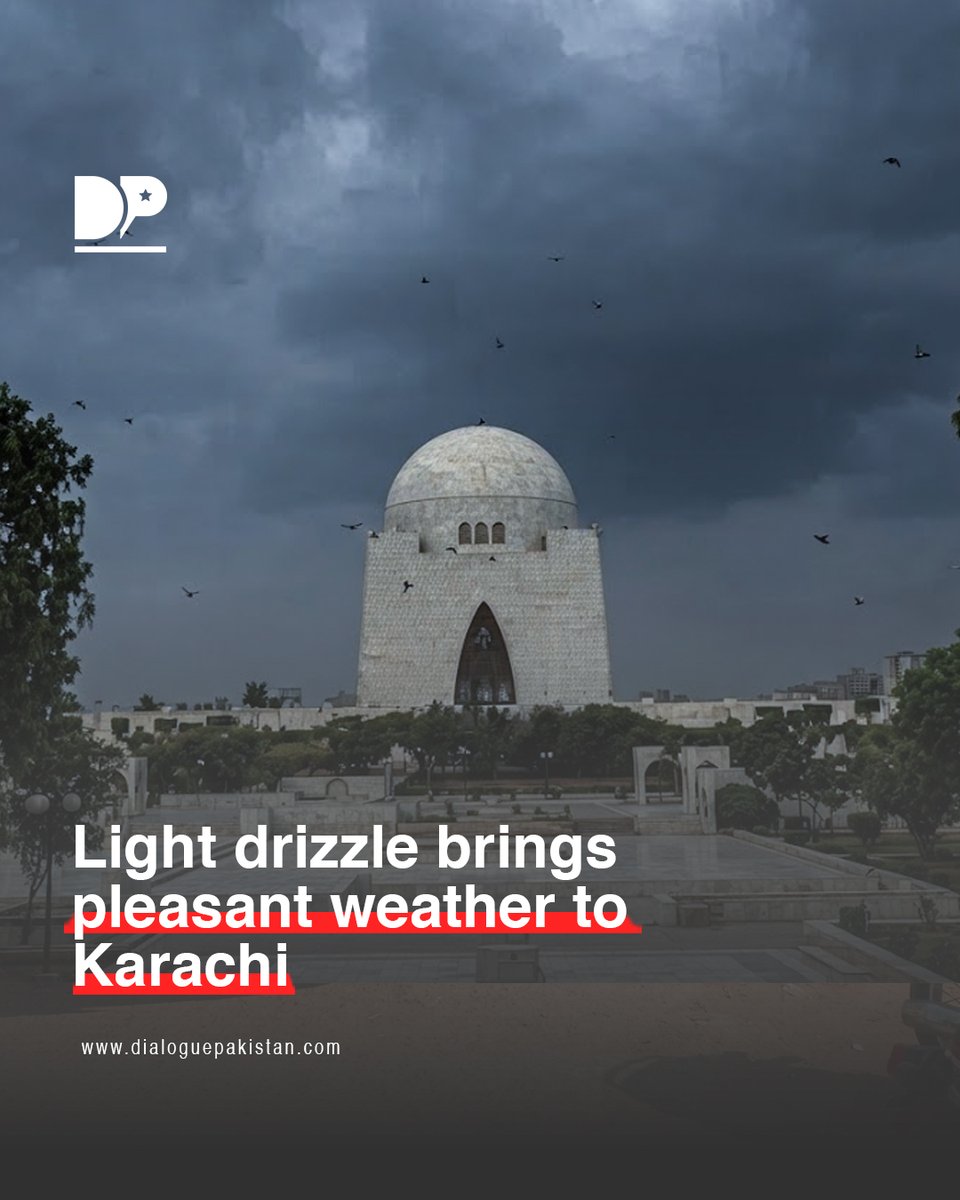 DialoguePak's tweet photo. Karachi woke up to light drizzle and scattered showers in several areas, including Shahrah-e-Faisal, PECHS, Tariq Road, Qayyumabad, Defence, Korangi and surrounding neighbourhoods.
#DialoguePakistan #Light #Drizzle #Pleasant #Weather #Karachi https://t.co/WYGLP4M4GC