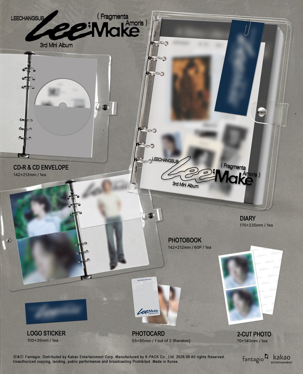 LeeCS_Official's tweet photo. [📢] 이창섭 3rd MINI ALBUM
<Lee;Make (Fragmenta Amoris)> 예약 판매 안내

▶️ https://t.co/uj7hMtg5OS

#이창섭 #LEECHANGSUB 
#LeeMake #FragmentaAmoris https://t.co/c6zk3yND0R