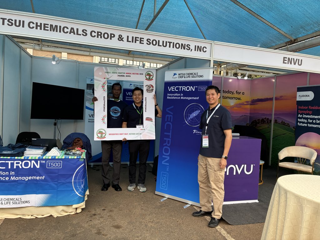 MCCLS_VECTRON's tweet photo. 🌏PAMCA Kenya Chapter Day 2!🎉
We’re ready and waiting for you at our booth again today.😊
If you’re attending PAMCA, please stop by and say hello. We’d love to meet you and discuss the latest in vector control and public health. 🤝See you there!👋
#PAMCA #VECTRON #VectorControl https://t.co/Jybrvo8Rr5