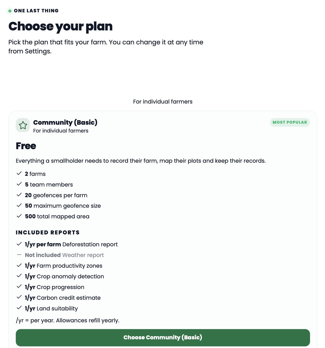 Pure8Nature's tweet photo. ethereum:0x51cb253744189f11241becb29bedd3f1b5384fdb l @dimitratech
I just tried the Connected Farmer dashboard. It ran smoothly and was easy to find my way around 👌
"Connected Farmer" is Dimitra’s farm management and traceability platform.
The enterprise dashboard is the command center for cooperatives, exporters, NGOs, and program teams that manage many farmers, not just one farm notebook.
You can start free 👌
Farmers use Community ✅
Organizations use Cooperative ✅
There is no need to pay first and hope it fits later.
It works where farming actually happens. Record offline. Use a phone or the web. Share a device. Switch language. It is built for producer groups, not only offices with good internet.
One farmer can manage a few plots. A coop can add many members, set roles, give access, and see activity across the group. That is what the enterprise dashboard is for. Your records stay yours.
Sign up with little personal detail. Farm data is private and is not sold 👌
https://t.co/WgUu5kB2co