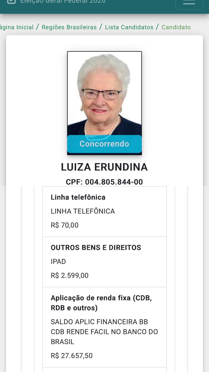 pedrohen's tweet photo. morrendo com a luiza erundina colocando um iPad na prestação de contas do TSE https://t.co/DQLmTa6Oe3