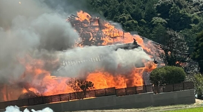japan_nobunaga's tweet photo. F***.
ANOTHER ONE.

Seian-ji, Yamaguchi. Standing since 931. Ash by dinner.

ELEVEN temples this year. ELEVEN.

"Cause unknown." Every. F***ing. Time.

No wiring. No flame. Burns itself down? Eleven times? Do you think we're stupid?

Somebody is burning our country and the answer is a shrug.

I'm crying at my screen and I want NAMES. NOW.