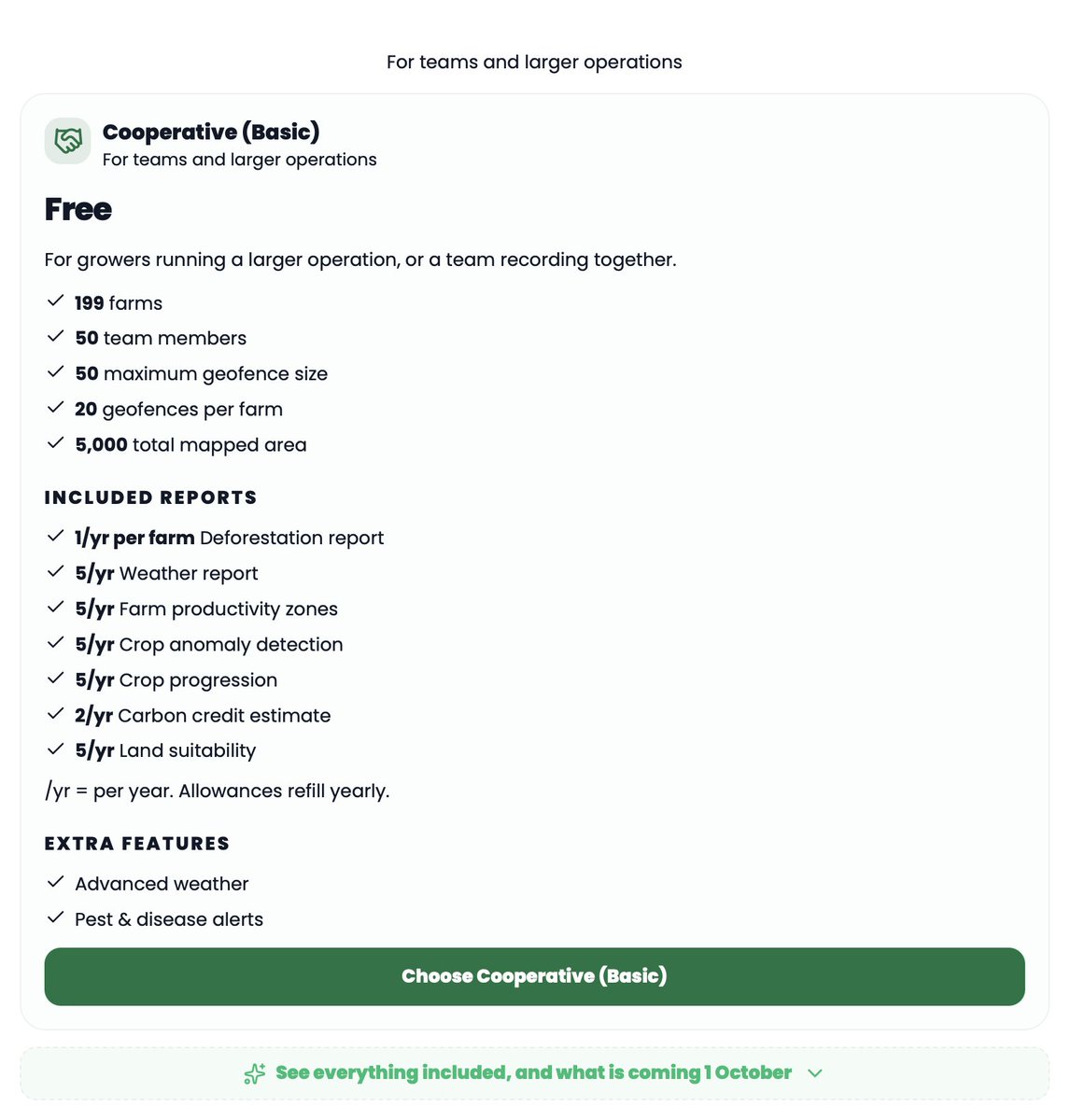 Pure8Nature's tweet photo. ethereum:0x51cb253744189f11241becb29bedd3f1b5384fdb l @dimitratech
I just tried the Connected Farmer dashboard. It ran smoothly and was easy to find my way around 👌
"Connected Farmer" is Dimitra’s farm management and traceability platform.
The enterprise dashboard is the command center for cooperatives, exporters, NGOs, and program teams that manage many farmers, not just one farm notebook.
You can start free 👌
Farmers use Community ✅
Organizations use Cooperative ✅
There is no need to pay first and hope it fits later.
It works where farming actually happens. Record offline. Use a phone or the web. Share a device. Switch language. It is built for producer groups, not only offices with good internet.
One farmer can manage a few plots. A coop can add many members, set roles, give access, and see activity across the group. That is what the enterprise dashboard is for. Your records stay yours.
Sign up with little personal detail. Farm data is private and is not sold 👌
https://t.co/WgUu5kB2co