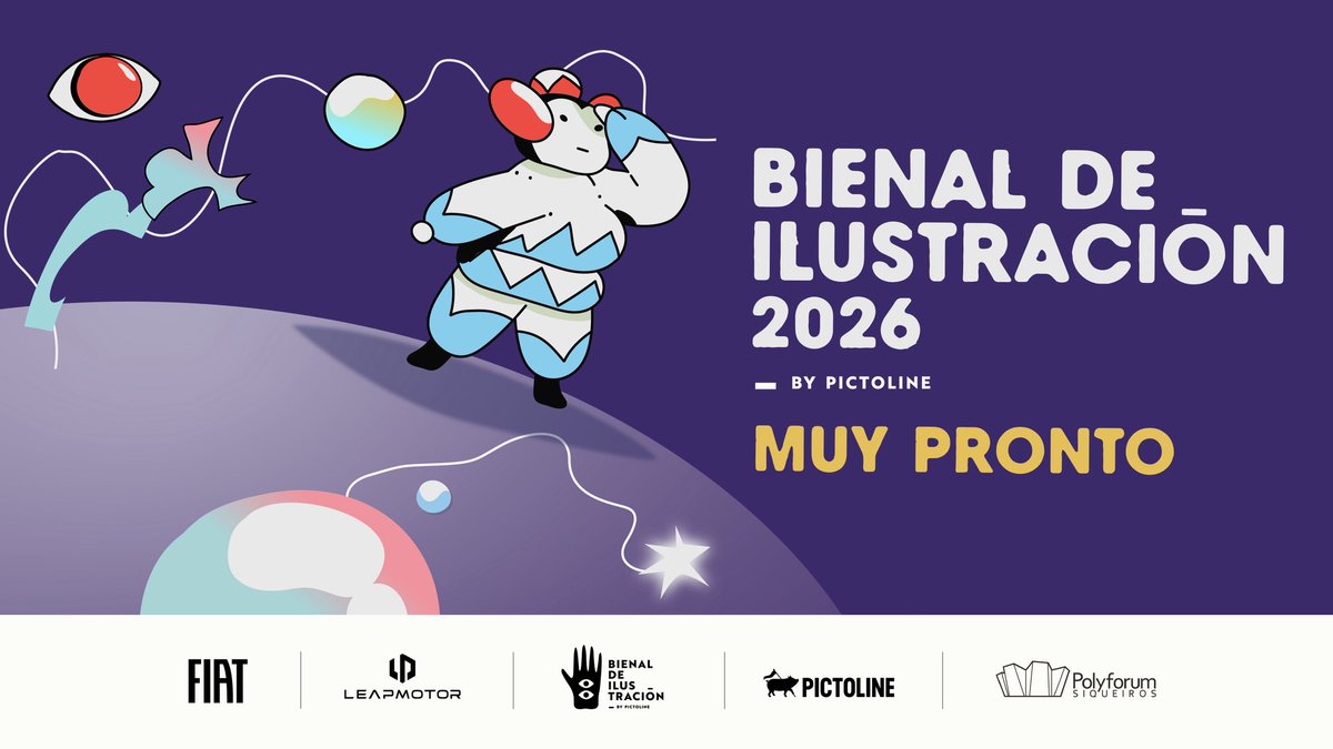 bienalilustra's tweet photo. ¡Estamos de vuelta! ✋👁️

La #BienalDeIlustración 2026 regresa para celebrar e impulsar el talento de ilustradoras e ilustradores de Latinoamérica.

Muy pronto. 

#Bienal2026  #Ilustración #Convocatoria #Latam #Pictoline https://t.co/HTLaRKwgJ7